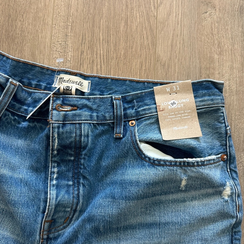 NWT Madewell Low Slung Baggy W 31 Jeans brand new! - Picture 6 of 9
